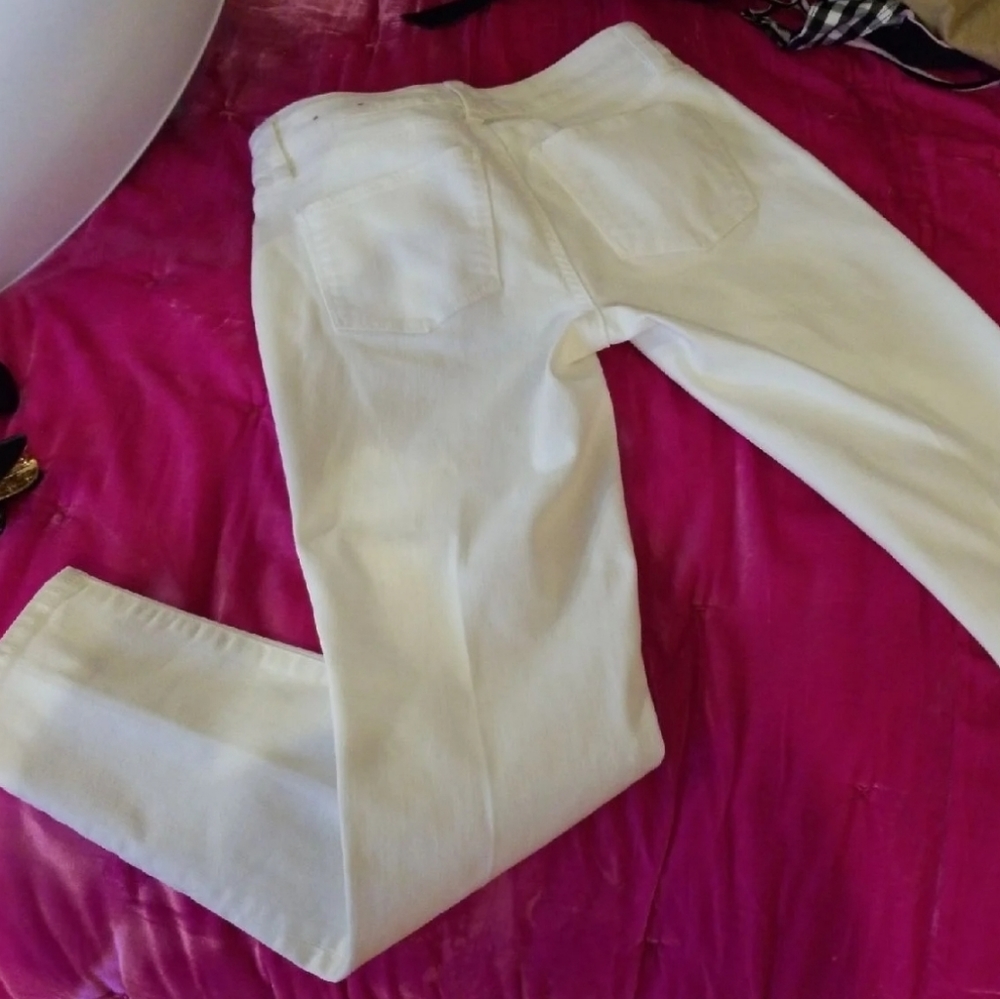 Talbots White straight leg jeans size 2P